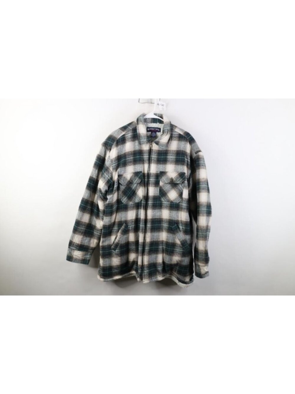 Vintage 90s Streetwear Mens XLT Deep Pile Fleece Lined Flannel Shirt Jacket Jac
